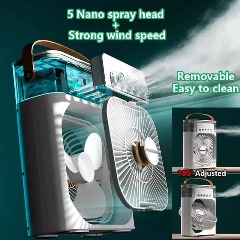 3 In 1 Portable Humidifier Fan Mini Air