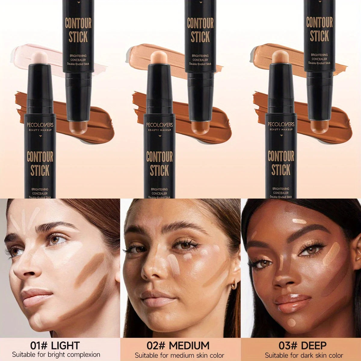 Contouring Stick with Double-headed Concealer