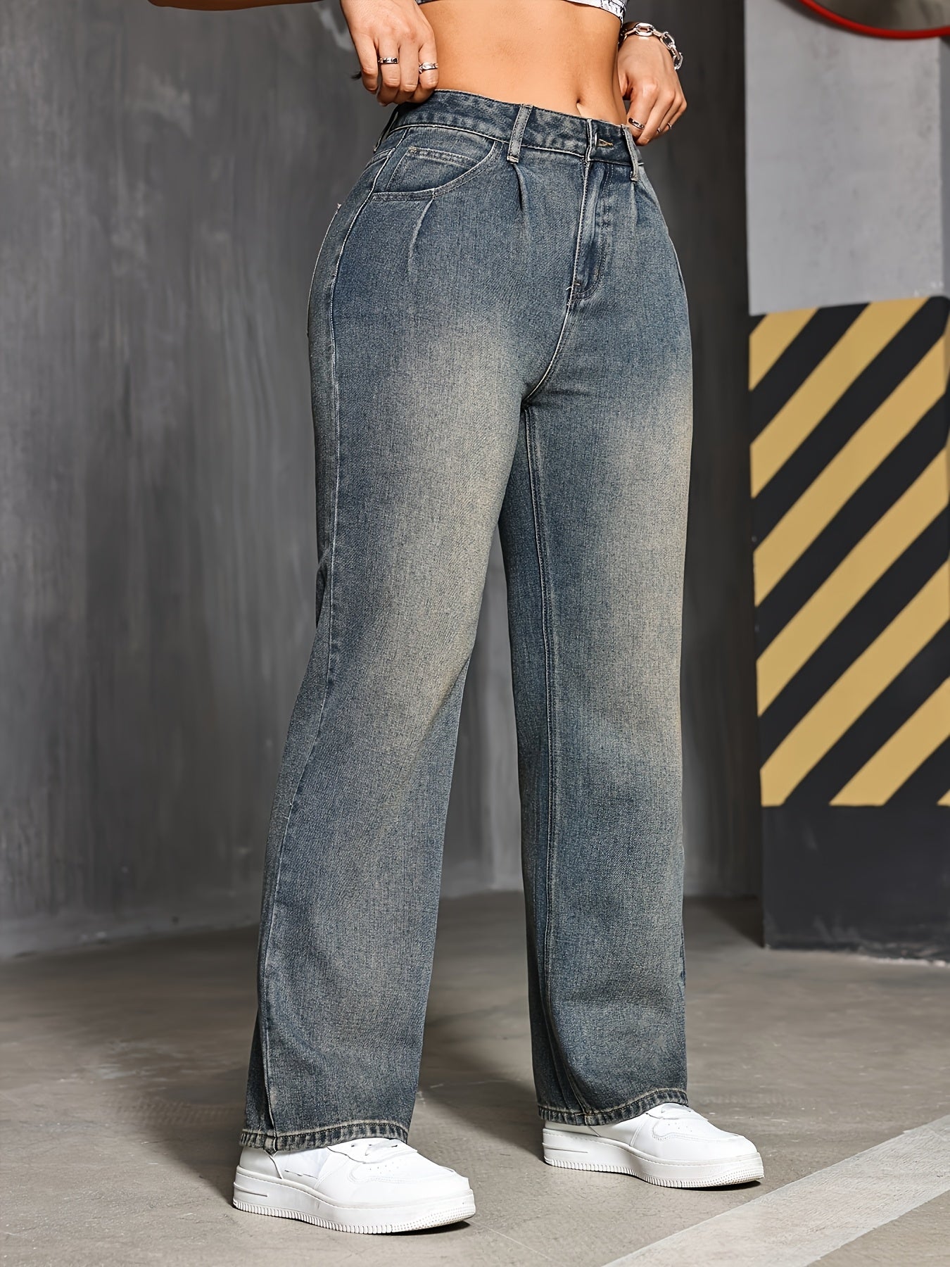 Plain Washed Blue Loose
